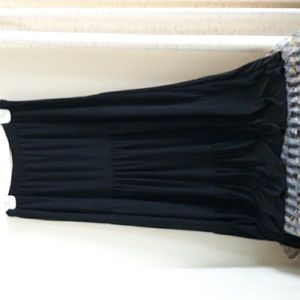 Double Take Black Prairie Style Skirt